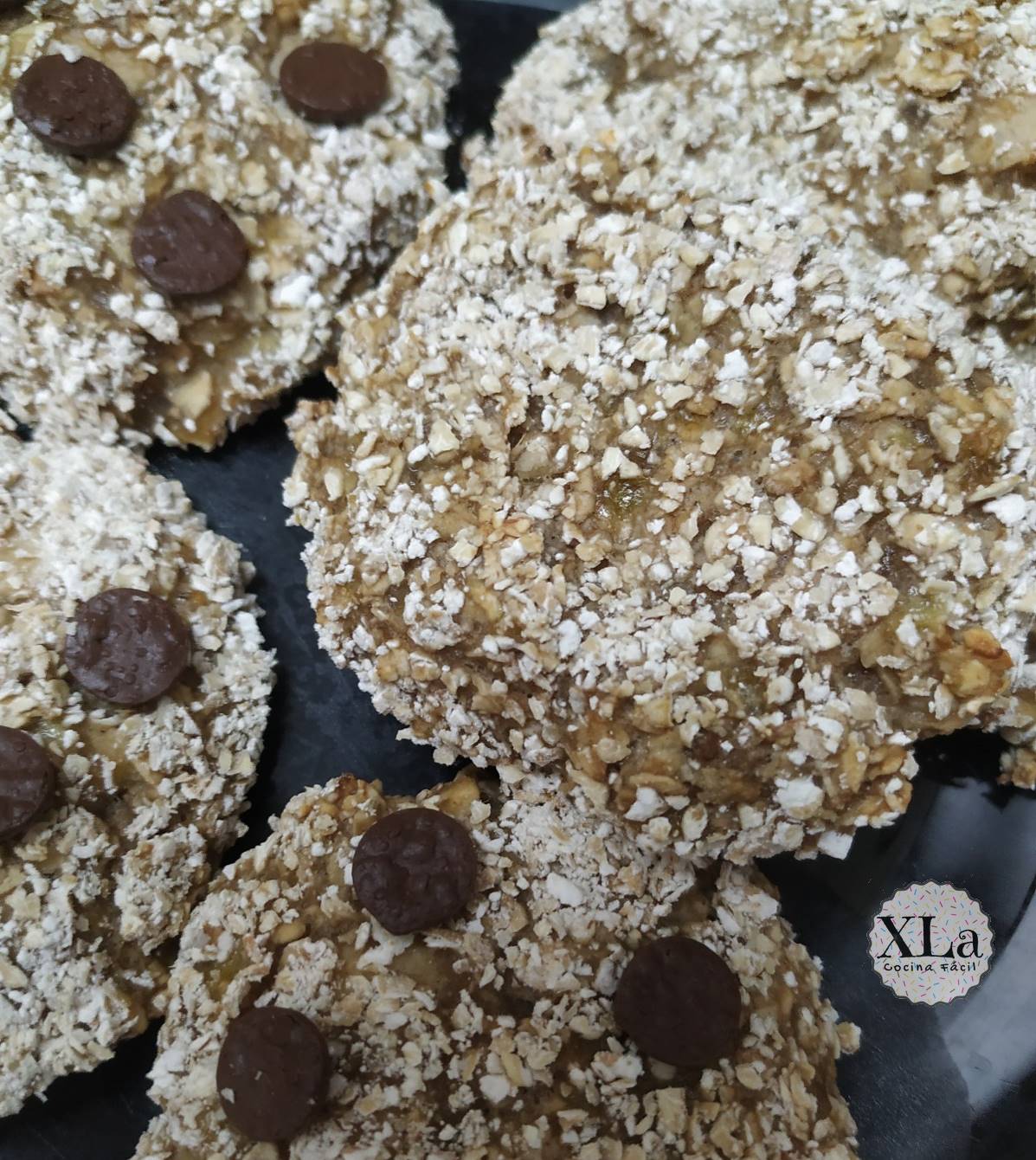 Galletas de avena y plátano