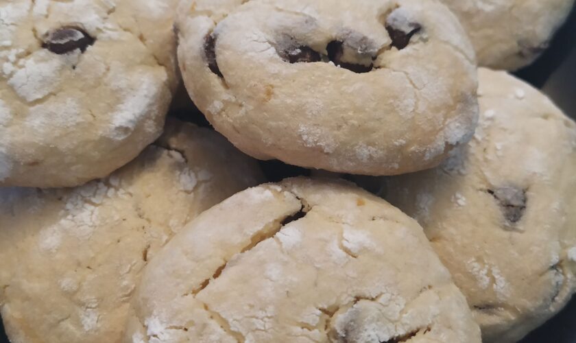 Galletas de limón con chips de chocolate