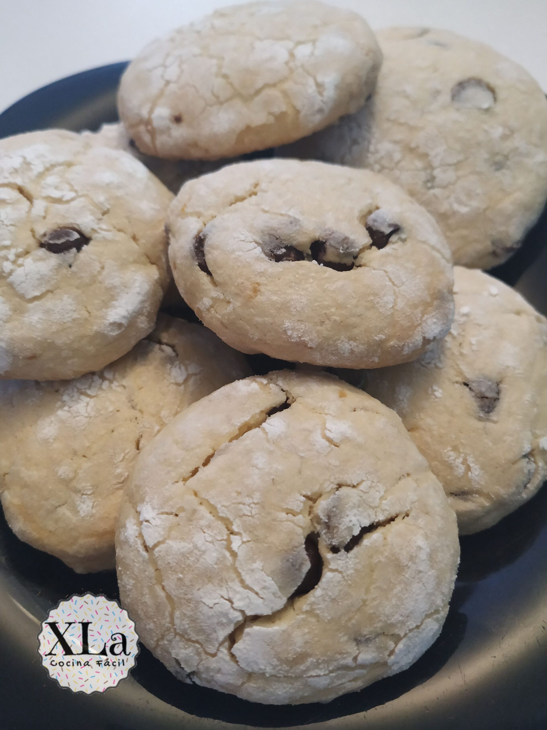 Galletas de limón con chips de chocolate